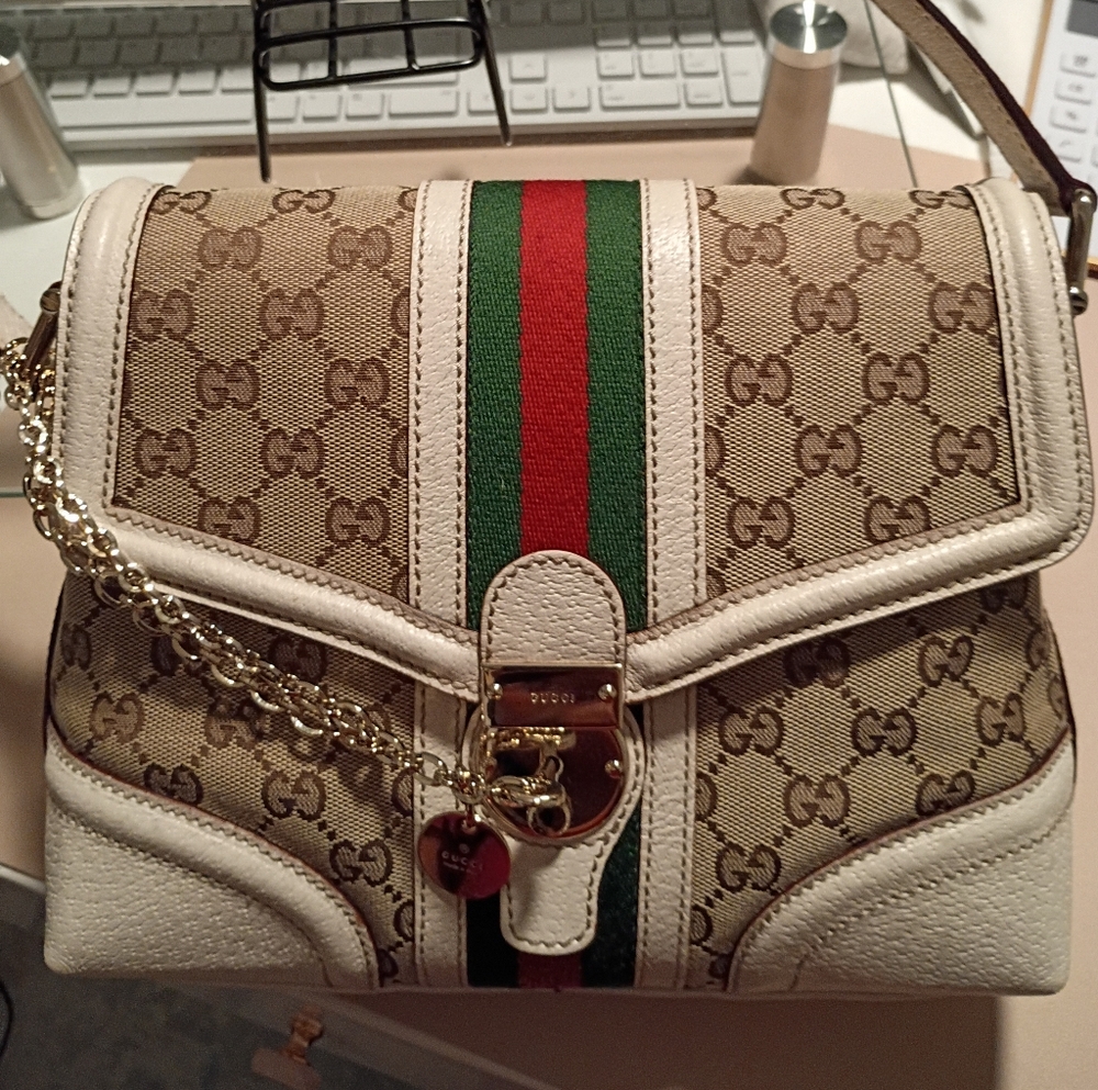 Gucci Beige and Red Women's Bag
